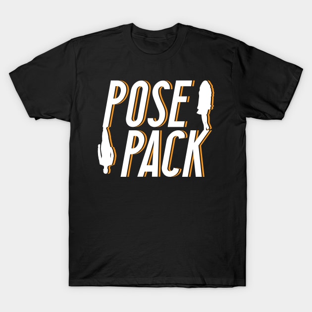 Pose Pack (White) T-Shirt by winstongambro